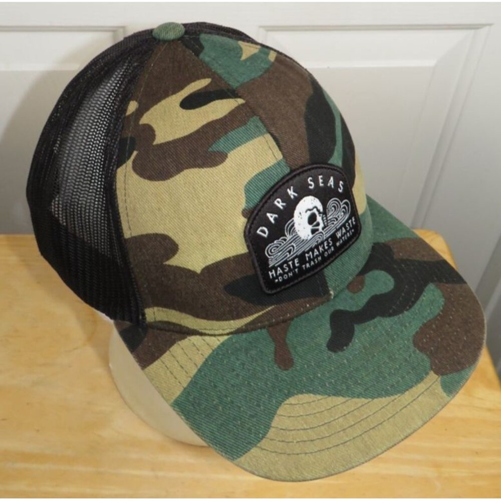 Dark Seas Haste Trucker Hat Camo Mesh Snapback Adult One Size